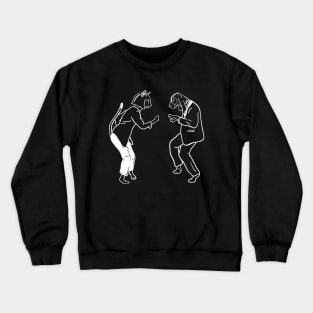 Dancing Dog and Cat Crewneck Sweatshirt